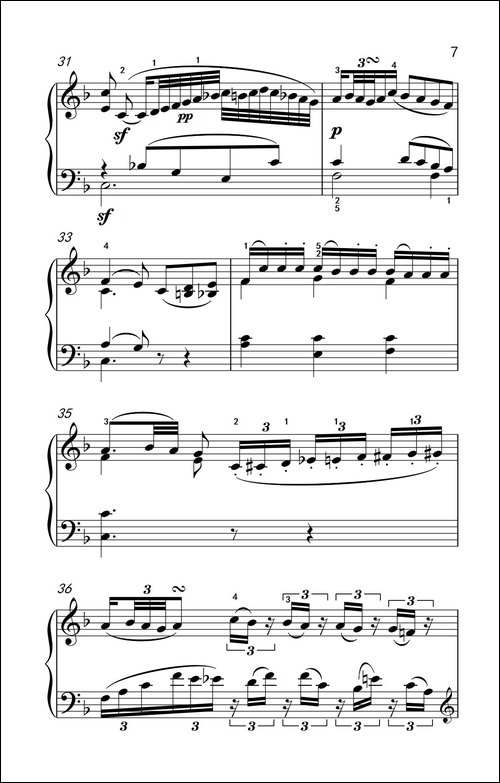 奏鸣曲 Opus 2 Nr.1 第二乐章-贝多芬奏鸣曲集 1-钢琴谱