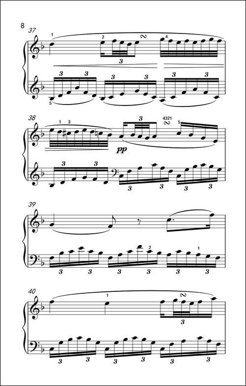 奏鸣曲 Opus 2 Nr.1 第二乐章-贝多芬奏鸣曲集 1-钢琴谱