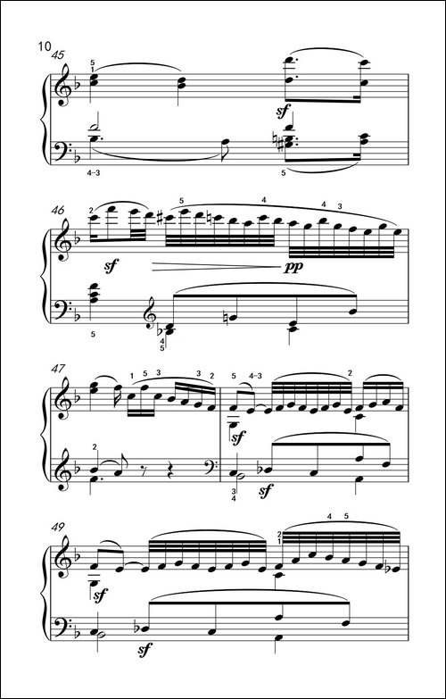 奏鸣曲 Opus 2 Nr.1 第二乐章-贝多芬奏鸣曲集 1-钢琴谱