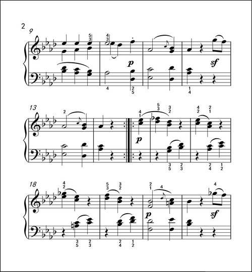 奏鸣曲 Opus 2 Nr.1 第三乐章-贝多芬奏鸣曲集 1-钢琴谱