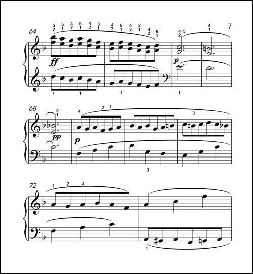 奏鸣曲 Opus 2 Nr.1 第三乐章-贝多芬奏鸣曲集 1-钢琴谱