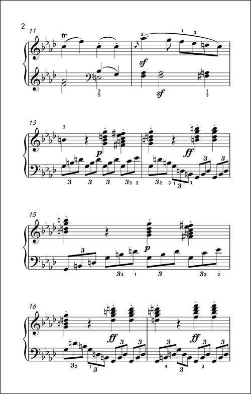 奏鸣曲 Opus 2 Nr.1 第四乐章-贝多芬奏鸣曲集 1-钢琴谱