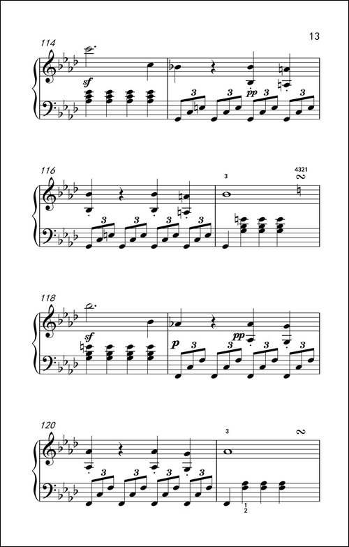 奏鸣曲 Opus 2 Nr.1 第四乐章-贝多芬奏鸣曲集 1-钢琴谱