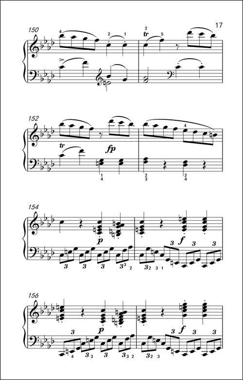 奏鸣曲 Opus 2 Nr.1 第四乐章-贝多芬奏鸣曲集 1-钢琴谱
