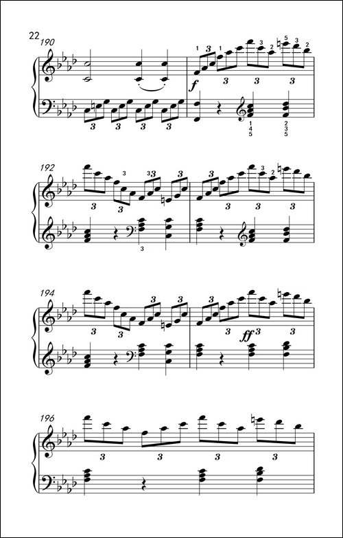 奏鸣曲 Opus 2 Nr.1 第四乐章-贝多芬奏鸣曲集 1-钢琴谱
