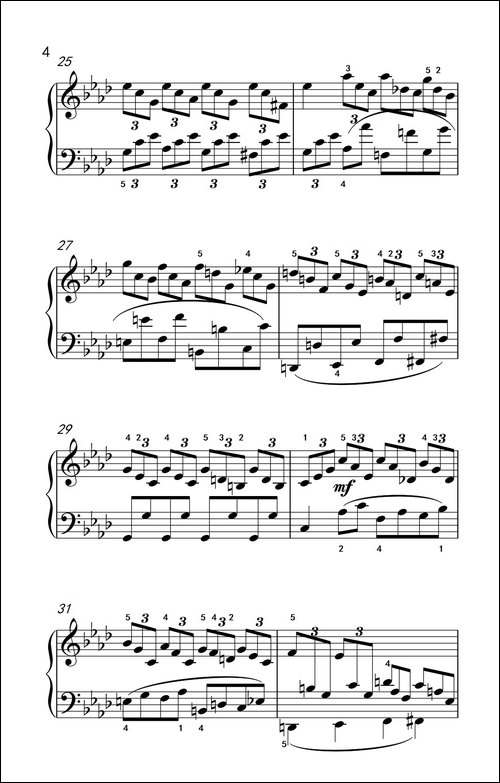 奏鸣曲 Opus 2 Nr.1 第四乐章-贝多芬奏鸣曲集 1-钢琴谱