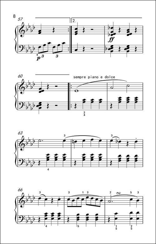 奏鸣曲 Opus 2 Nr.1 第四乐章-贝多芬奏鸣曲集 1-钢琴谱