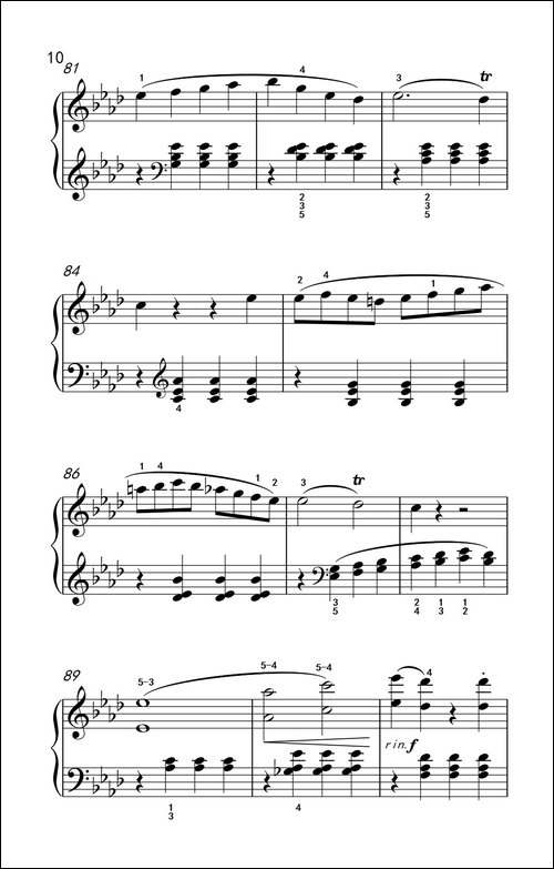 奏鸣曲 Opus 2 Nr.1 第四乐章-贝多芬奏鸣曲集 1-钢琴谱