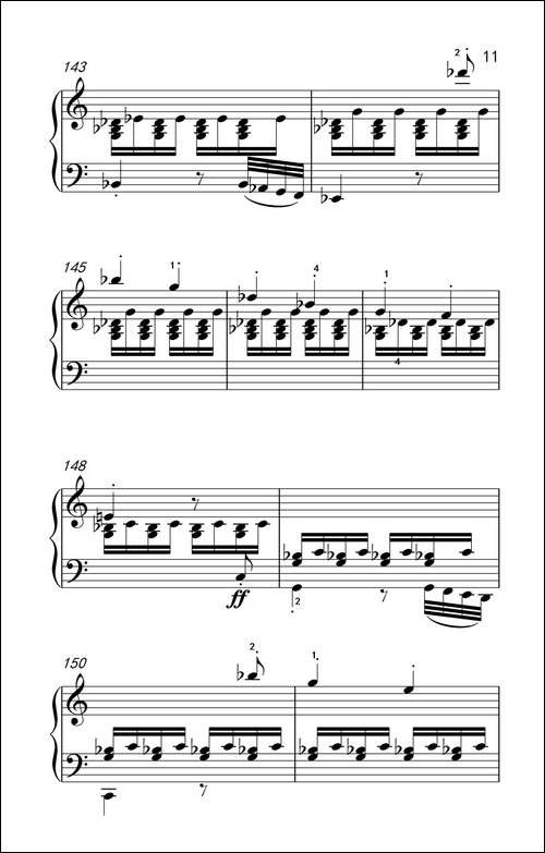 奏鸣曲 Opus 2 Nr.2 第一乐章-贝多芬奏鸣曲集 1-钢琴谱