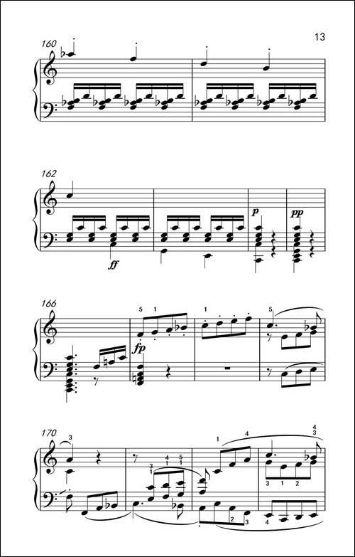 奏鸣曲 Opus 2 Nr.2 第一乐章-贝多芬奏鸣曲集 1-钢琴谱