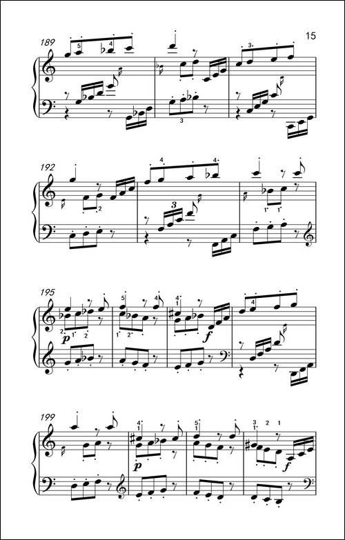 奏鸣曲 Opus 2 Nr.2 第一乐章-贝多芬奏鸣曲集 1-钢琴谱