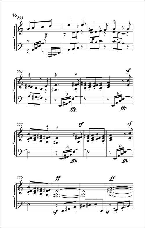 奏鸣曲 Opus 2 Nr.2 第一乐章-贝多芬奏鸣曲集 1-钢琴谱