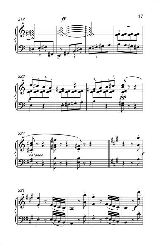 奏鸣曲 Opus 2 Nr.2 第一乐章-贝多芬奏鸣曲集 1-钢琴谱