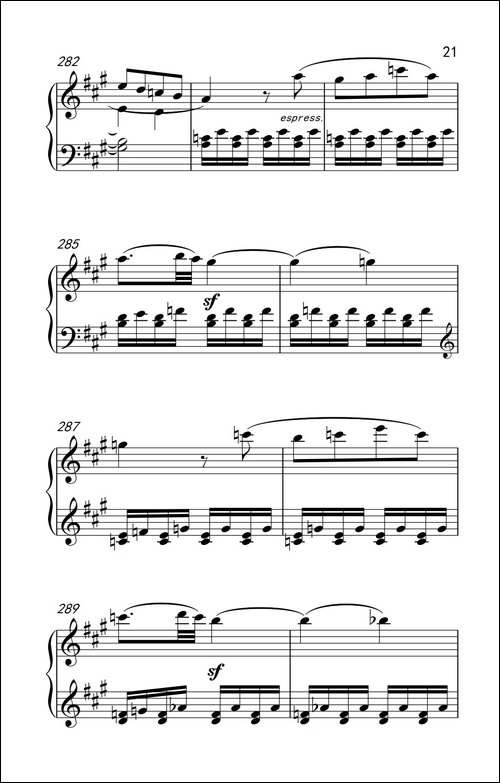 奏鸣曲 Opus 2 Nr.2 第一乐章-贝多芬奏鸣曲集 1-钢琴谱