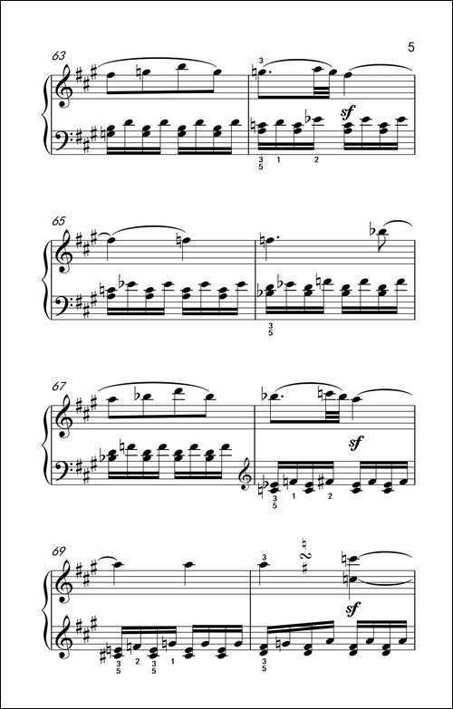 奏鸣曲 Opus 2 Nr.2 第一乐章-贝多芬奏鸣曲集 1-钢琴谱