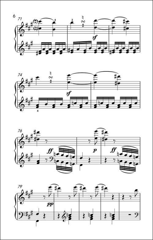 奏鸣曲 Opus 2 Nr.2 第一乐章-贝多芬奏鸣曲集 1-钢琴谱