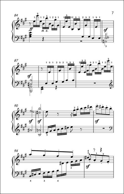 奏鸣曲 Opus 2 Nr.2 第一乐章-贝多芬奏鸣曲集 1-钢琴谱