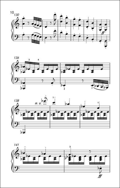 奏鸣曲 Opus 2 Nr.2 第一乐章-贝多芬奏鸣曲集 1-钢琴谱
