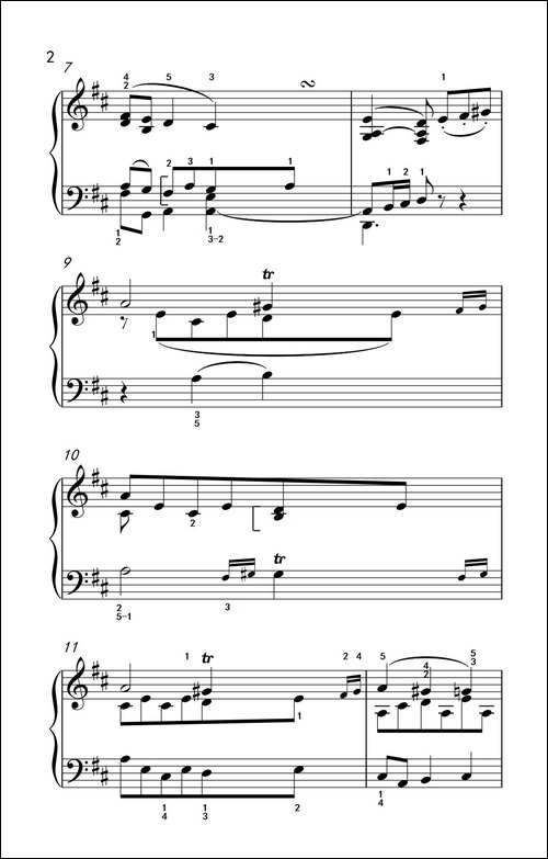 奏鸣曲 Opus 2 Nr.2 第二乐章-贝多芬奏鸣曲集 1-钢琴谱