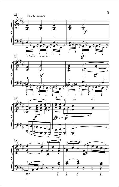 奏鸣曲 Opus 2 Nr.2 第二乐章-贝多芬奏鸣曲集 1-钢琴谱
