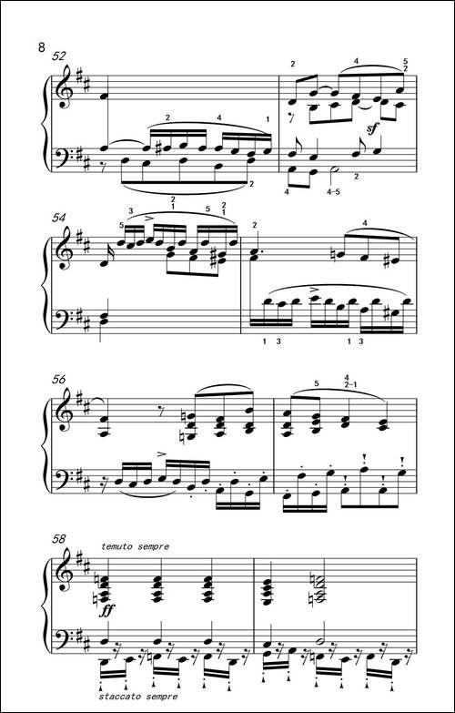 奏鸣曲 Opus 2 Nr.2 第二乐章-贝多芬奏鸣曲集 1-钢琴谱