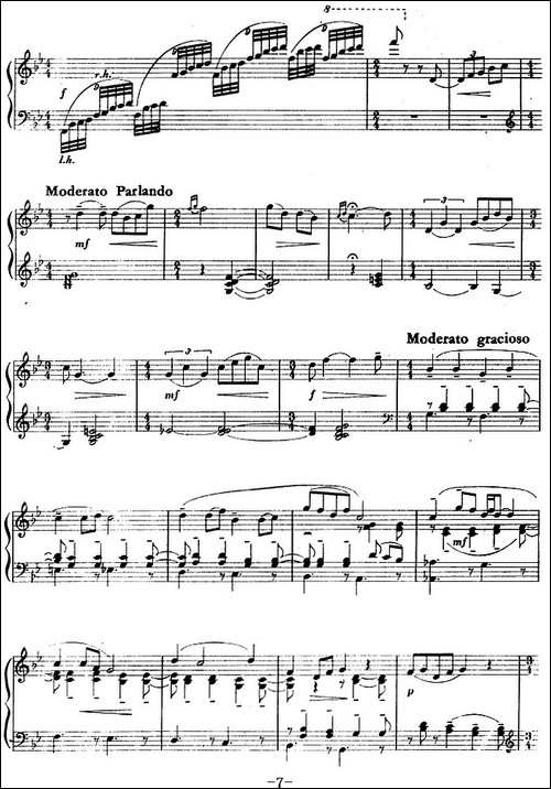 钢琴组曲《刘三姐》3、情歌-钢琴谱