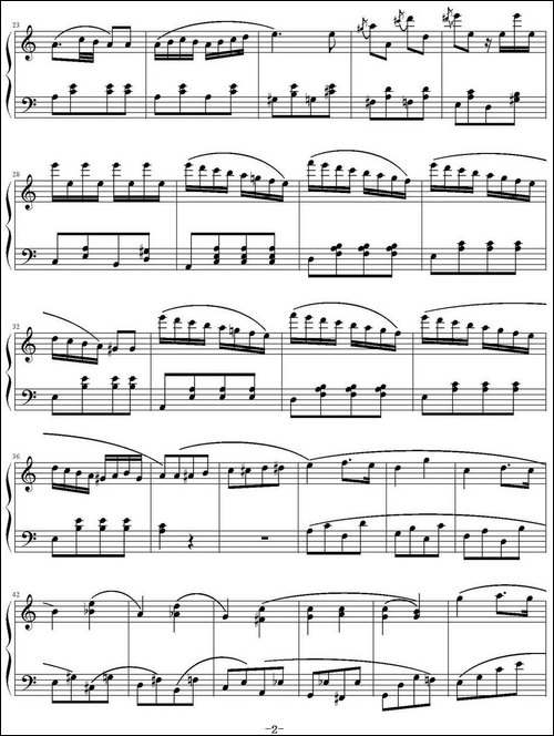 库劳A小调小奏鸣曲Op.88，NO.3-钢琴谱