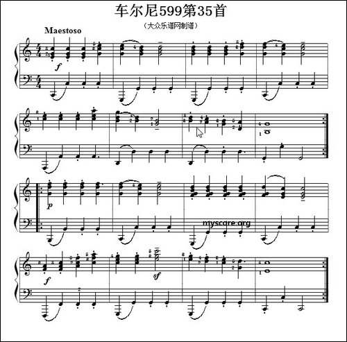 车尔尼599第35首曲谱及练习指导-钢琴谱