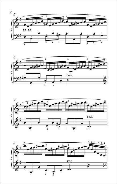 第七级1.练习曲-中央音乐学院 钢琴-业余考级教程 7-9级-钢琴谱