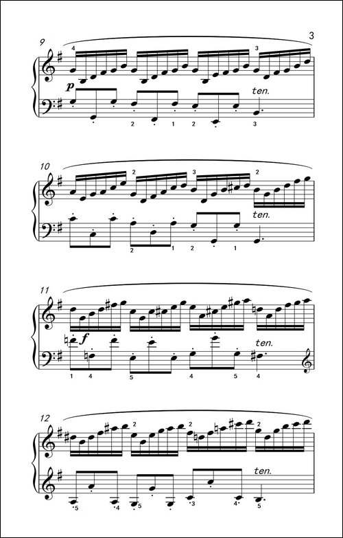第七级1.练习曲-中央音乐学院 钢琴-业余考级教程 7-9级-钢琴谱