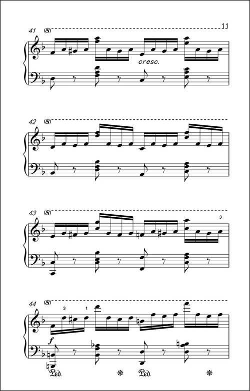 第七级2.练习曲-中央音乐学院 钢琴-业余考级教程 7-9级-钢琴谱