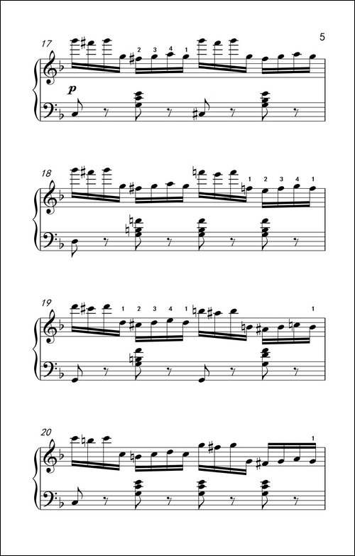 第七级2.练习曲-中央音乐学院 钢琴-业余考级教程 7-9级-钢琴谱