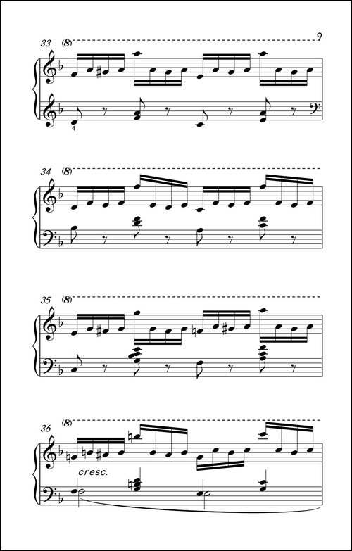 第七级2.练习曲-中央音乐学院 钢琴-业余考级教程 7-9级-钢琴谱