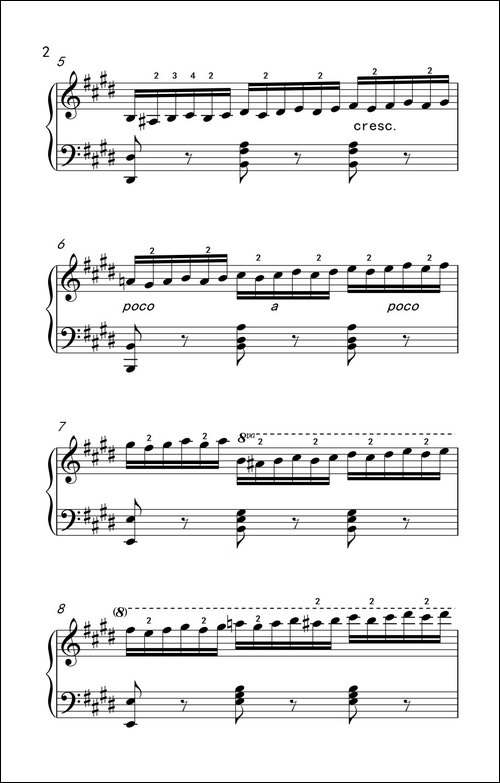 第七级3.练习曲-中央音乐学院 钢琴-业余考级教程 7-9级-钢琴谱