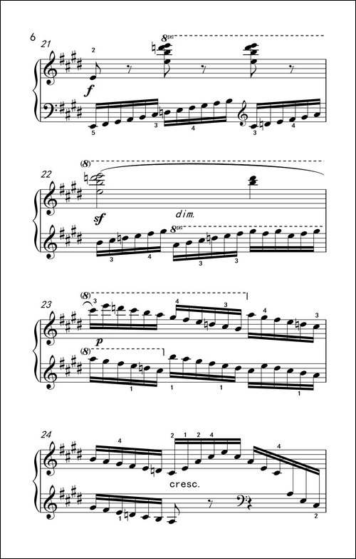 第七级3.练习曲-中央音乐学院 钢琴-业余考级教程 7-9级-钢琴谱