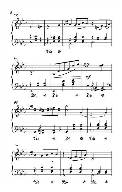 第七级2.圆舞曲 Opus posth.70 No.2-中央音乐学院 钢琴-业余考级教程 7-9级-钢琴谱