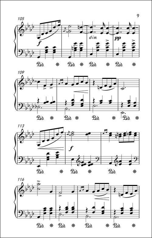第七级2.圆舞曲 Opus posth.70 No.2-中央音乐学院 钢琴-业余考级教程 7-9级-钢琴谱