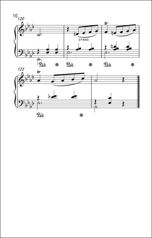 第七级2.圆舞曲 Opus posth.70 No.2-中央音乐学院 钢琴-业余考级教程 7-9级-钢琴谱