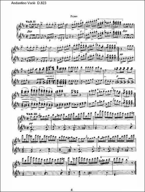 Rondeau Brillant D.823-光辉回旋曲 D.823-钢琴谱