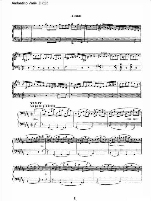 Rondeau Brillant D.823-光辉回旋曲 D.823-钢琴谱