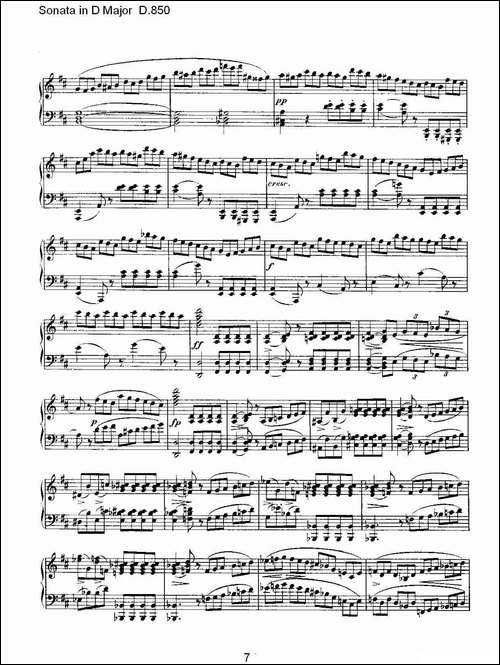 Sonata in D Major D.850-D大调奏鸣曲 D.850-钢琴谱