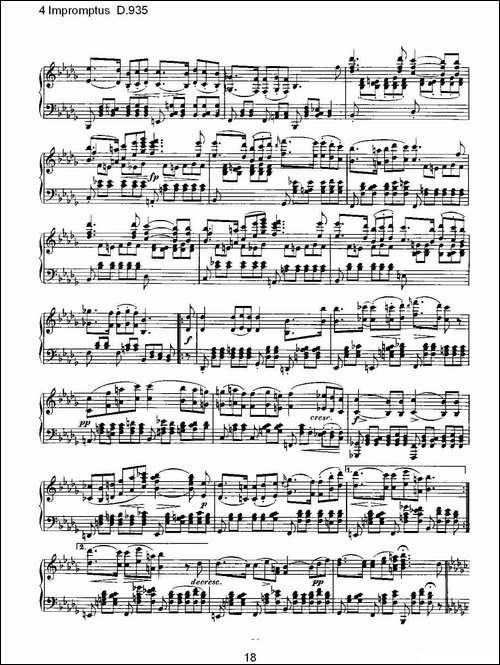 4 Impromptus D.935-4人即兴演奏D.935-钢琴谱