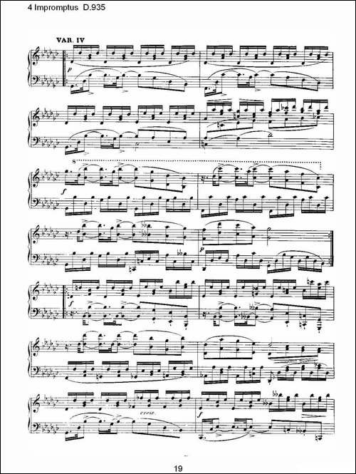 4 Impromptus D.935-4人即兴演奏D.935-钢琴谱