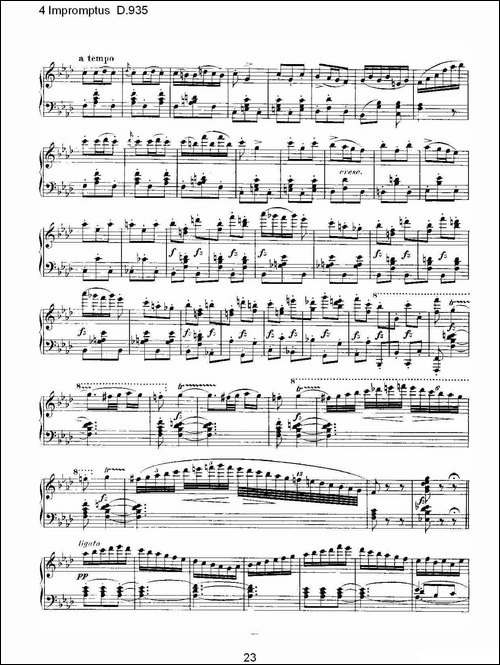 4 Impromptus D.935-4人即兴演奏D.935-钢琴谱