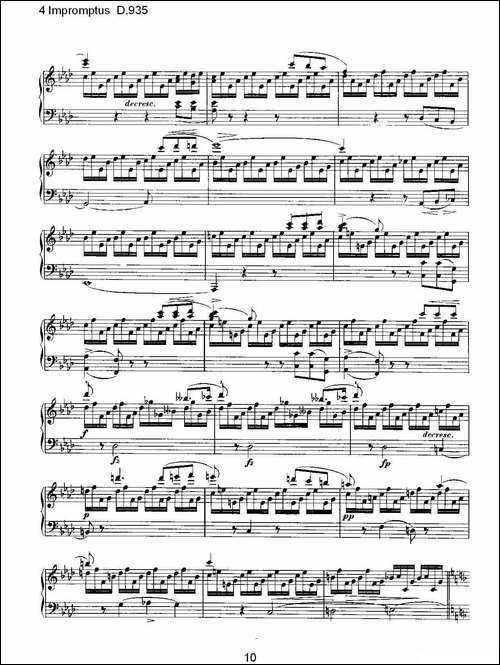 4 Impromptus D.935-4人即兴演奏D.935-钢琴谱