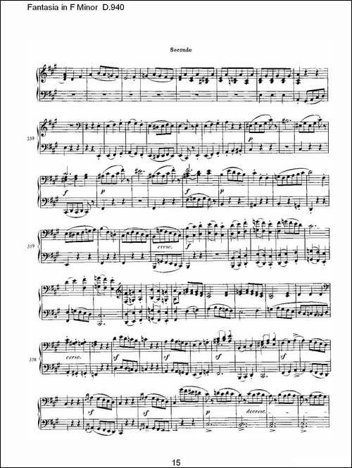 Fantasia in F Minor D.940-F小调幻想曲D.940-钢琴谱