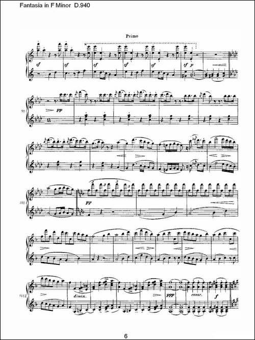 Fantasia in F Minor D.940-F小调幻想曲D.940-钢琴谱