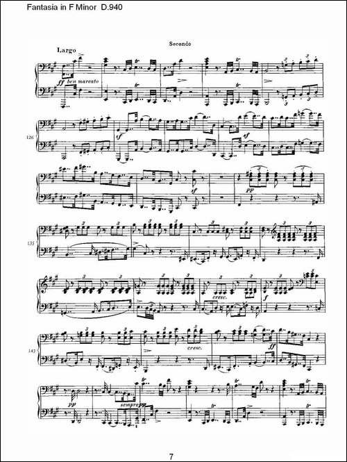 Fantasia in F Minor D.940-F小调幻想曲D.940-钢琴谱