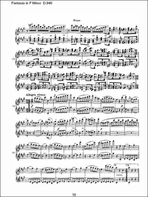 Fantasia in F Minor D.940-F小调幻想曲D.940-钢琴谱