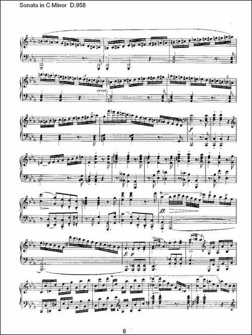 Sonata in C Minor D.958-C小调奏鸣曲 D.958-钢琴谱
